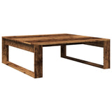 Table basse vieux bois 100x100x35 cm bois d'ingénierie