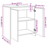 Buffet chêne artisanal 70x41x75 cm bois d'ingénierie