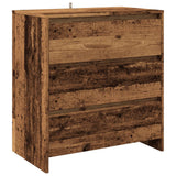 Buffet vieux bois 70x41x75 cm bois d'ingénierie