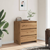 Handcrafted oak sideboard 70x41x75 cm engineered wood