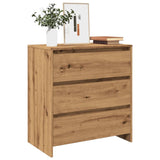 Handcrafted oak sideboard 70x41x75 cm engineered wood