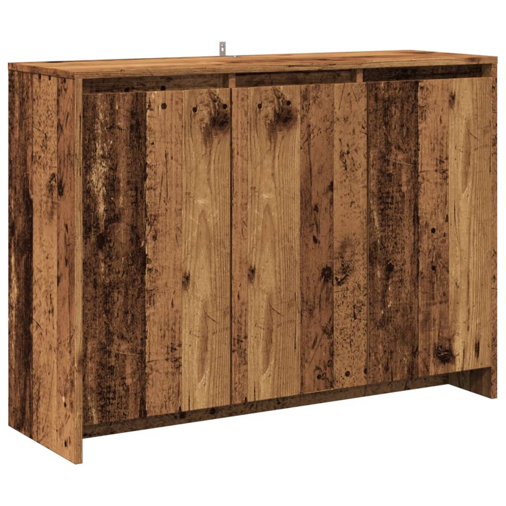 Buffet vieux bois 102x33x75 cm bois d'ingénierie