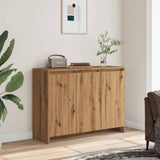 Handcrafted oak sideboard 102x33x75 cm engineered wood