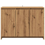 Handcrafted oak sideboard 102x33x75 cm engineered wood