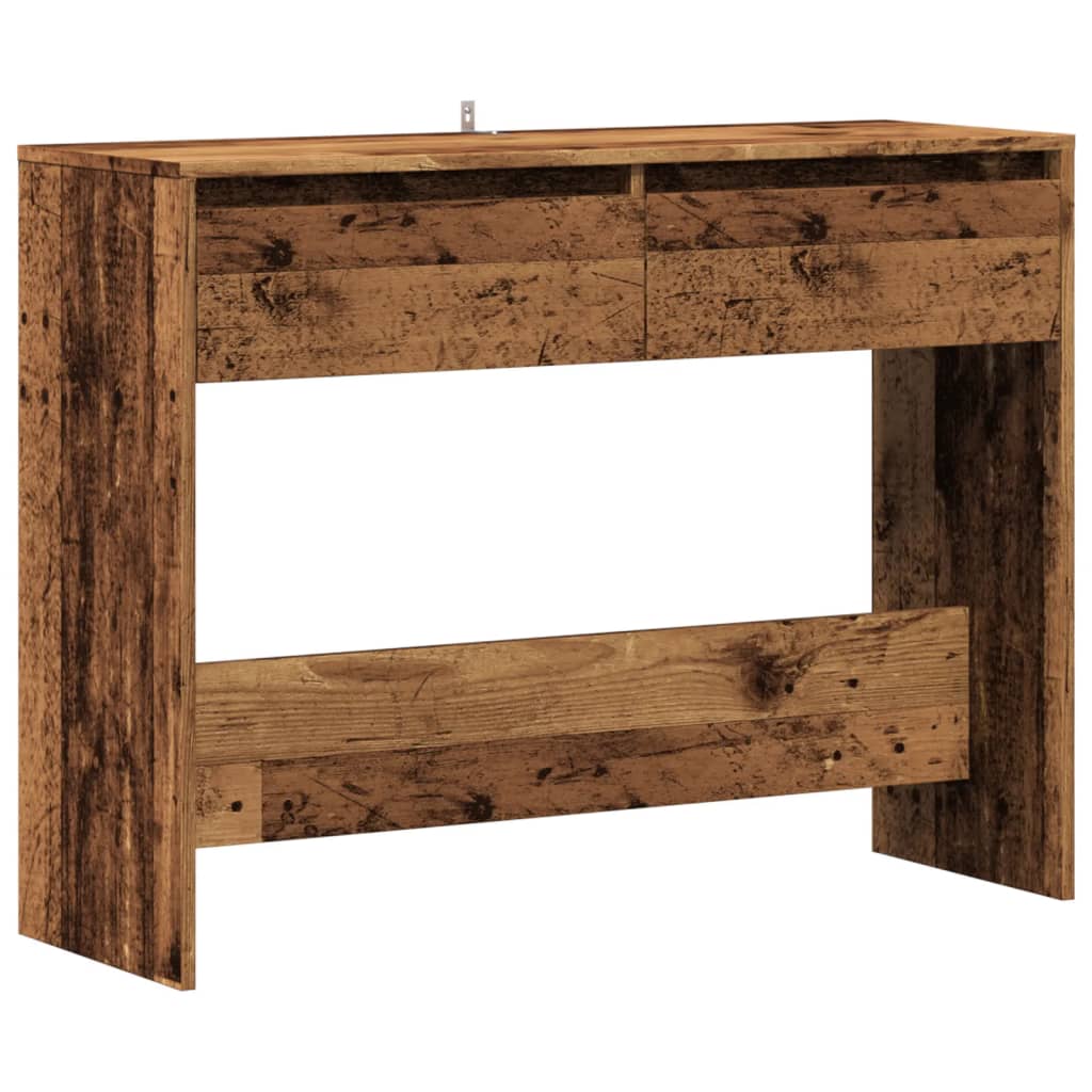 Console table old wood 100x35x76.5 cm engineered wood