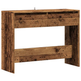 Table console vieux bois 100x35x76,5 cm bois d'ingénierie