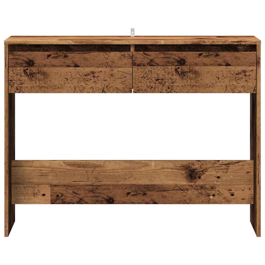 Console table old wood 100x35x76.5 cm engineered wood