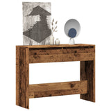 Console table old wood 100x35x76.5 cm engineered wood