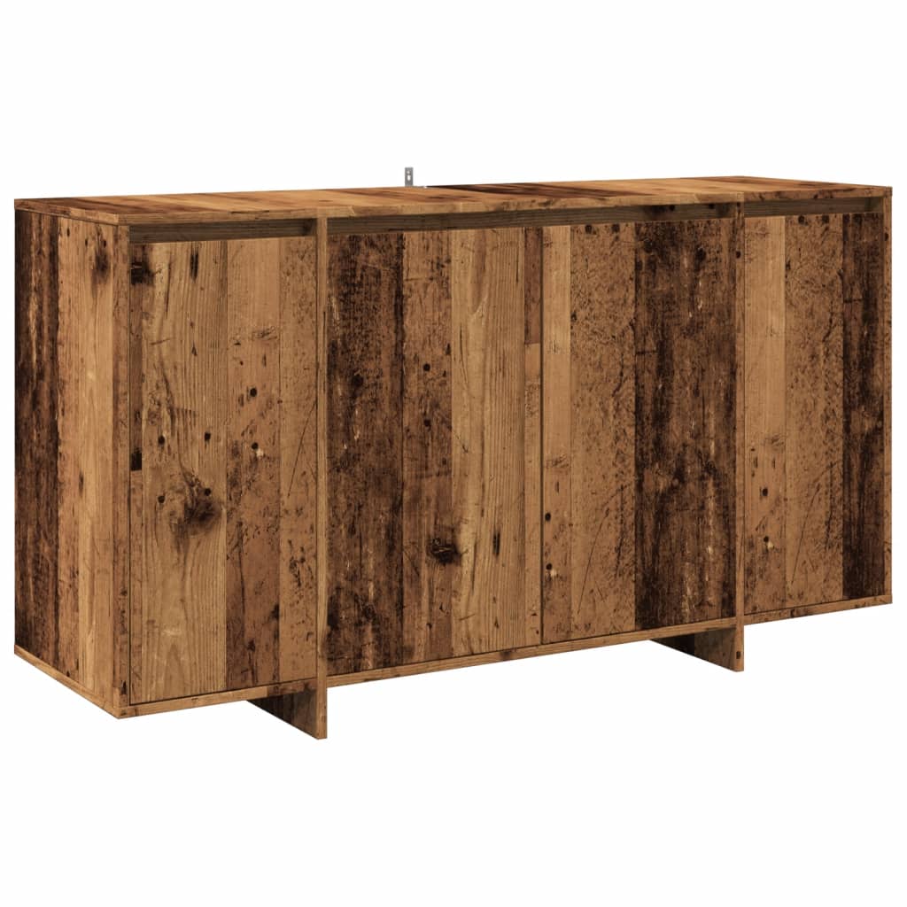 Buffet vieux bois 135x41x75 cm bois d'ingénierie