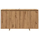 Buffet chêne artisanal 135x41x75 cm bois d'ingénierie