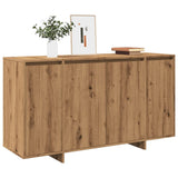 Buffet chêne artisanal 135x41x75 cm bois d'ingénierie