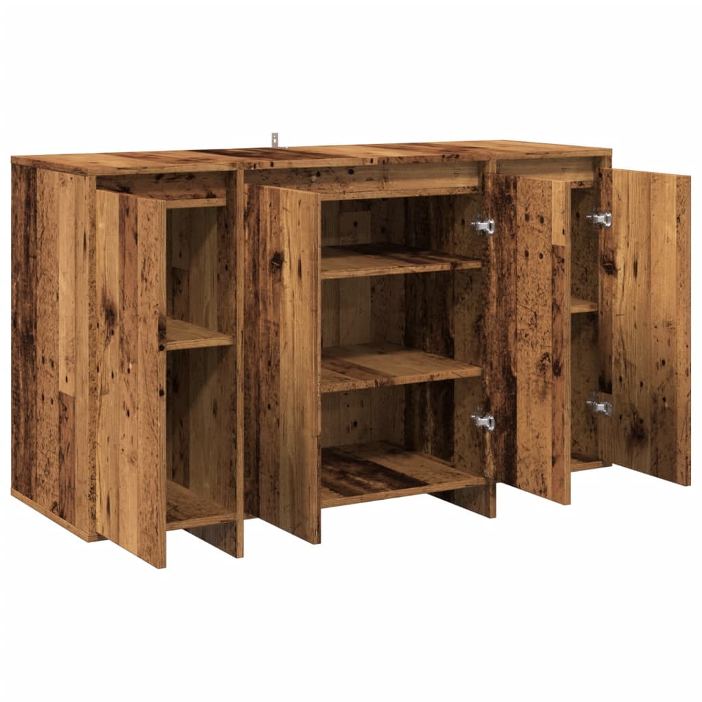 Buffet vieux bois 120x41x75 cm bois d'ingénierie