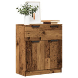 Buffet vieux bois 60x30x70 cm bois d'ingénierie