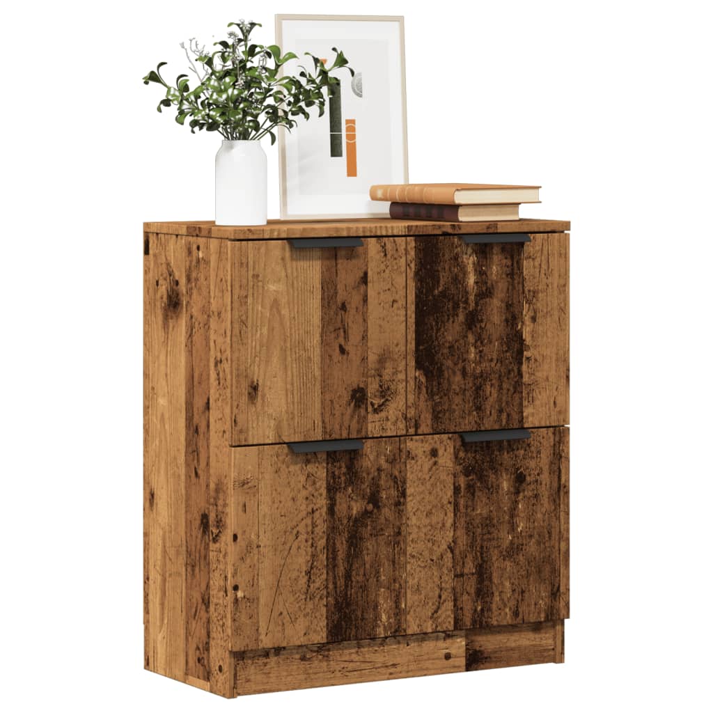 Buffet vieux bois 60x30x70 cm bois d'ingénierie