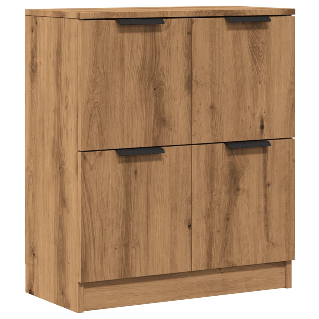 Handcrafted oak sideboard 60x30x70 cm engineered wood