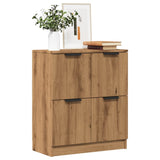 Handcrafted oak sideboard 60x30x70 cm engineered wood