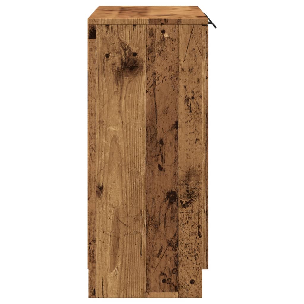 Buffet vieux bois 90,5x30x70 cm bois d'ingénierie