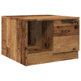 Table basse vieux bois 50x50x36 cm bois d'ingénierie