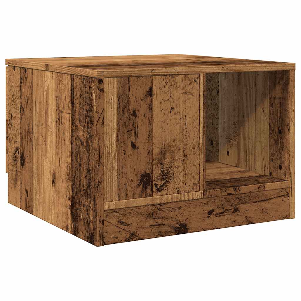 Table basse vieux bois 50x50x36 cm bois d'ingénierie