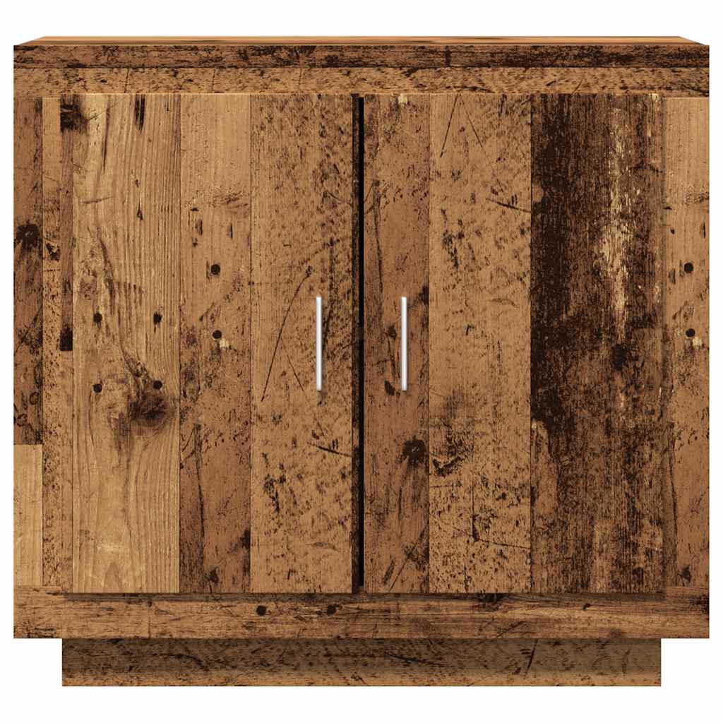 Buffet vieux bois 80x40x75 cm bois d'ingénierie