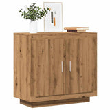 Handcrafted oak sideboard 80x40x75 cm engineered wood