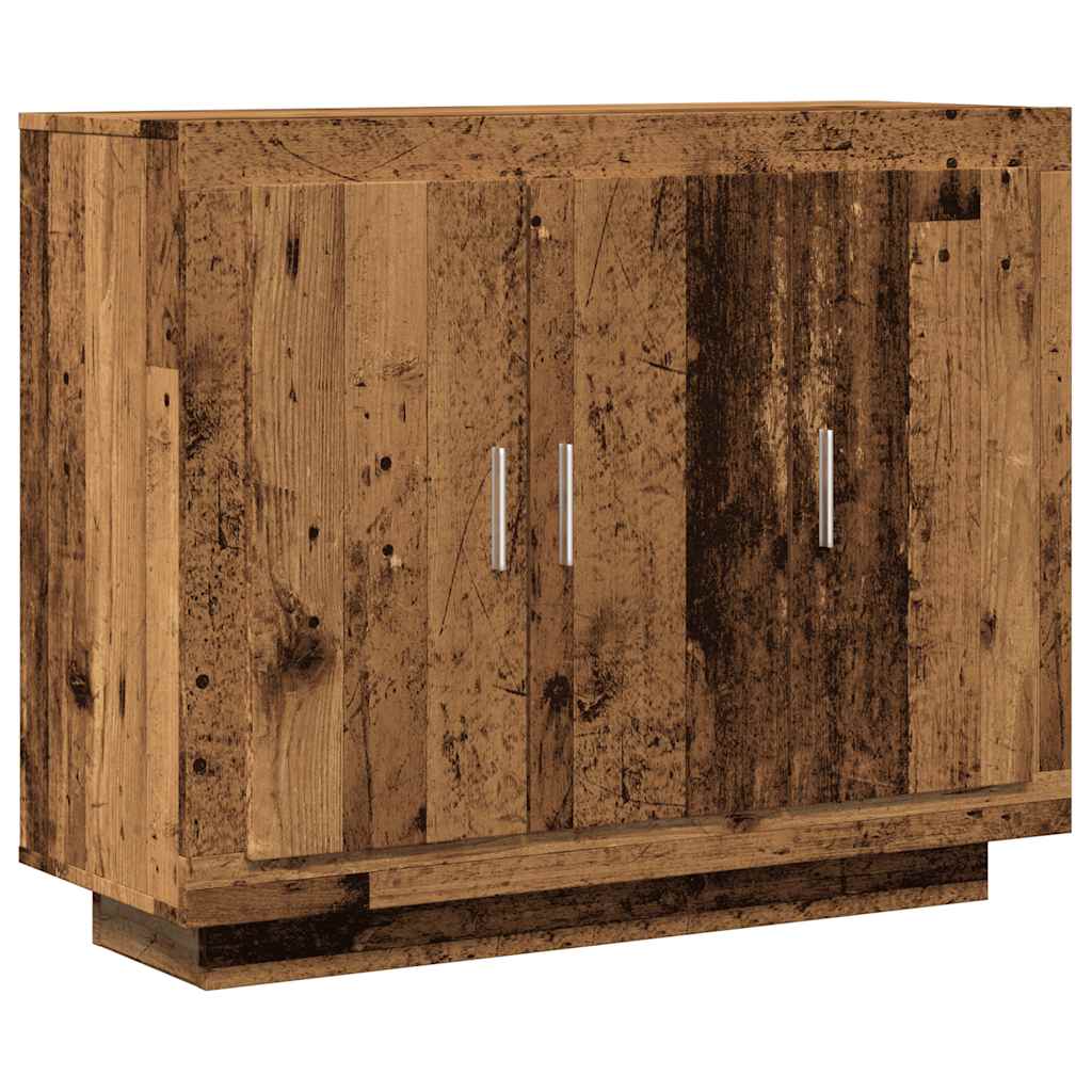 Buffet vieux bois 92x35x75 cm bois d'ingénierie