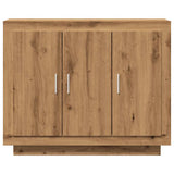 Handcrafted oak sideboard 92x35x75 cm engineered wood