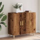 Buffet vieux bois 90x34x80 cm bois d'ingénierie