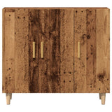 Buffet vieux bois 90x34x80 cm bois d'ingénierie