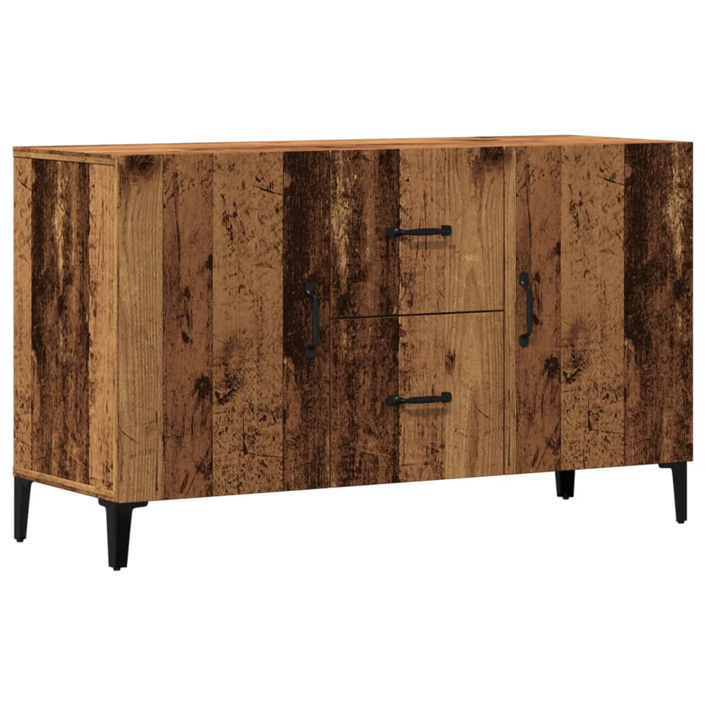 Buffet vieux bois 100x36x60 cm bois d'ingénierie