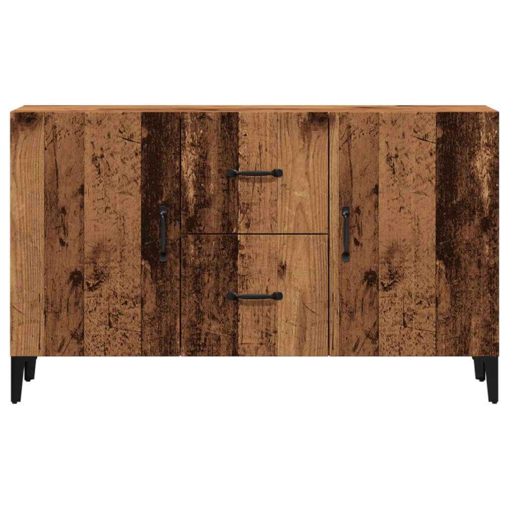 Buffet vieux bois 100x36x60 cm bois d'ingénierie