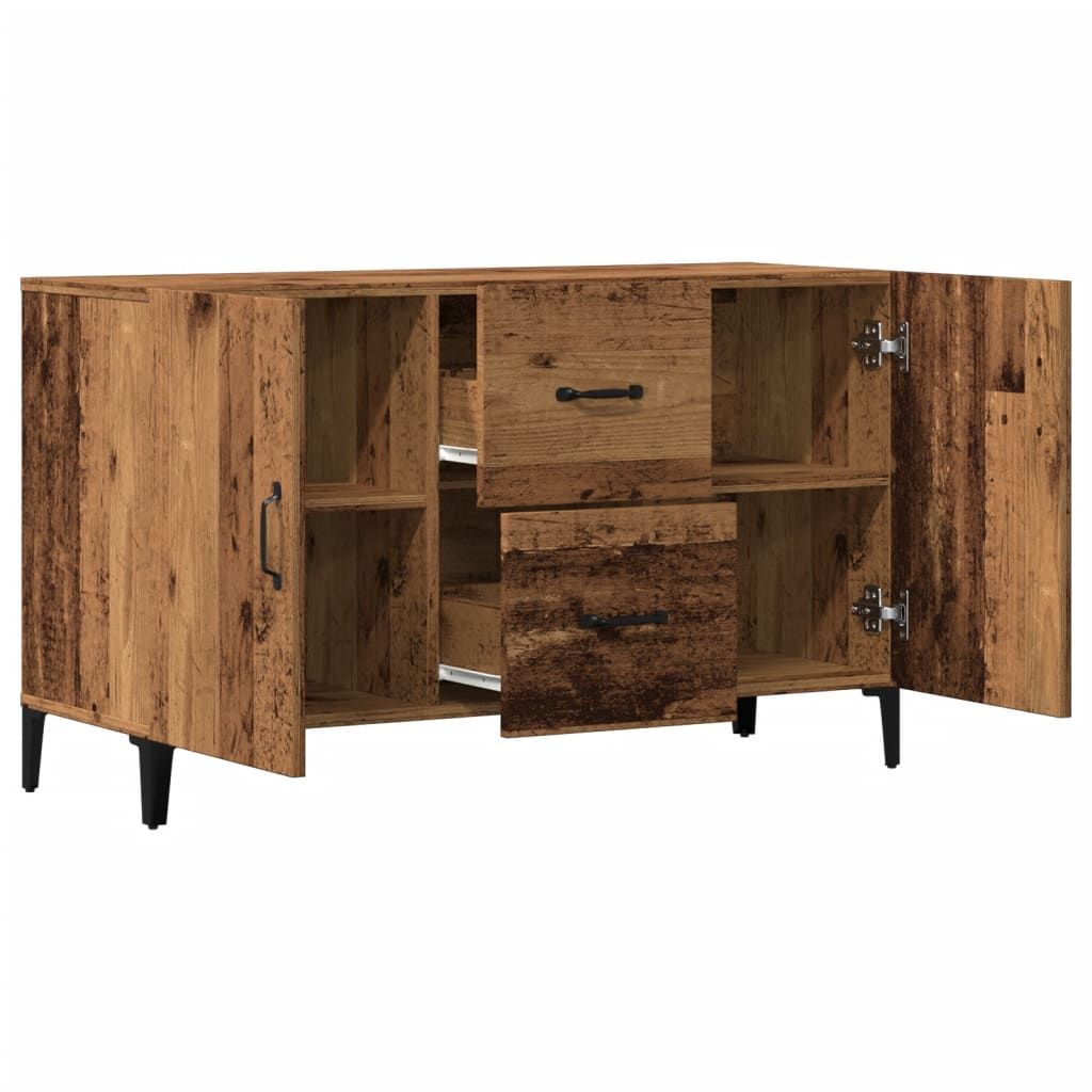 Buffet vieux bois 100x36x60 cm bois d'ingénierie