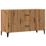 Buffet chêne artisanal 100x36x60 cm bois d'ingénierie