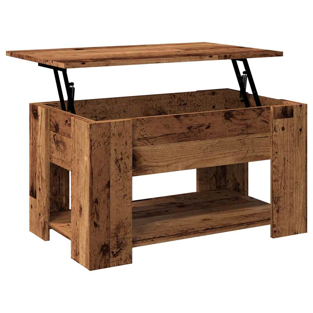 Altholz-Couchtisch 79x49x41 cm, Holzwerkstoff