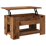 Altholz-Couchtisch 79x49x41 cm, Holzwerkstoff