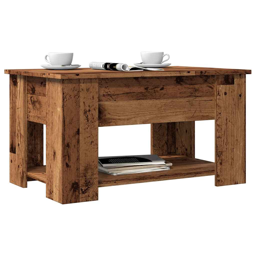 Altholz-Couchtisch 79x49x41 cm, Holzwerkstoff