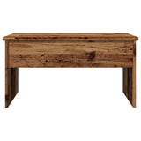 Table basse vieux bois 80x50,5x41,5 cm bois d'ingénierie