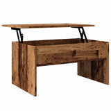 Table basse vieux bois 80x50,5x41,5 cm bois d'ingénierie