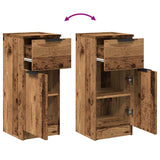 Buffets 2 pcs vieux bois 30x30x70 cm bois d'ingénierie