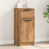 Handcrafted oak sideboard 30x30x70 cm engineered wood