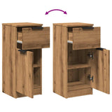 Buffets 2 pcs chêne artisanal 30x30x70 cm bois d'ingénierie