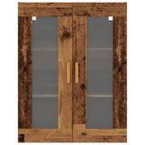 Armoire murale suspendue vieux bois 69,5x34x90 cm