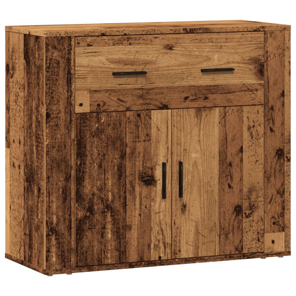 Buffet vieux bois 80x33x70 cm bois d'ingénierie