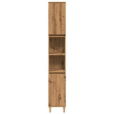 Armoire de salle de bain chêne artisanal 30x30x190 cm