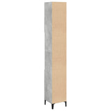 Armoire de salle de bain gris béton 30x30x190 cm