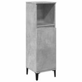 Armoire de salle de bain gris béton 30x30x100 cm