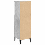 Armoire de salle de bain gris béton 30x30x100 cm