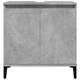 Concrete gray sink cabinet 58x33x60 cm engineered wood