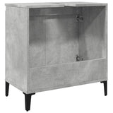 Concrete gray sink cabinet 58x33x60 cm engineered wood