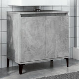 Concrete gray sink cabinet 58x33x60 cm engineered wood